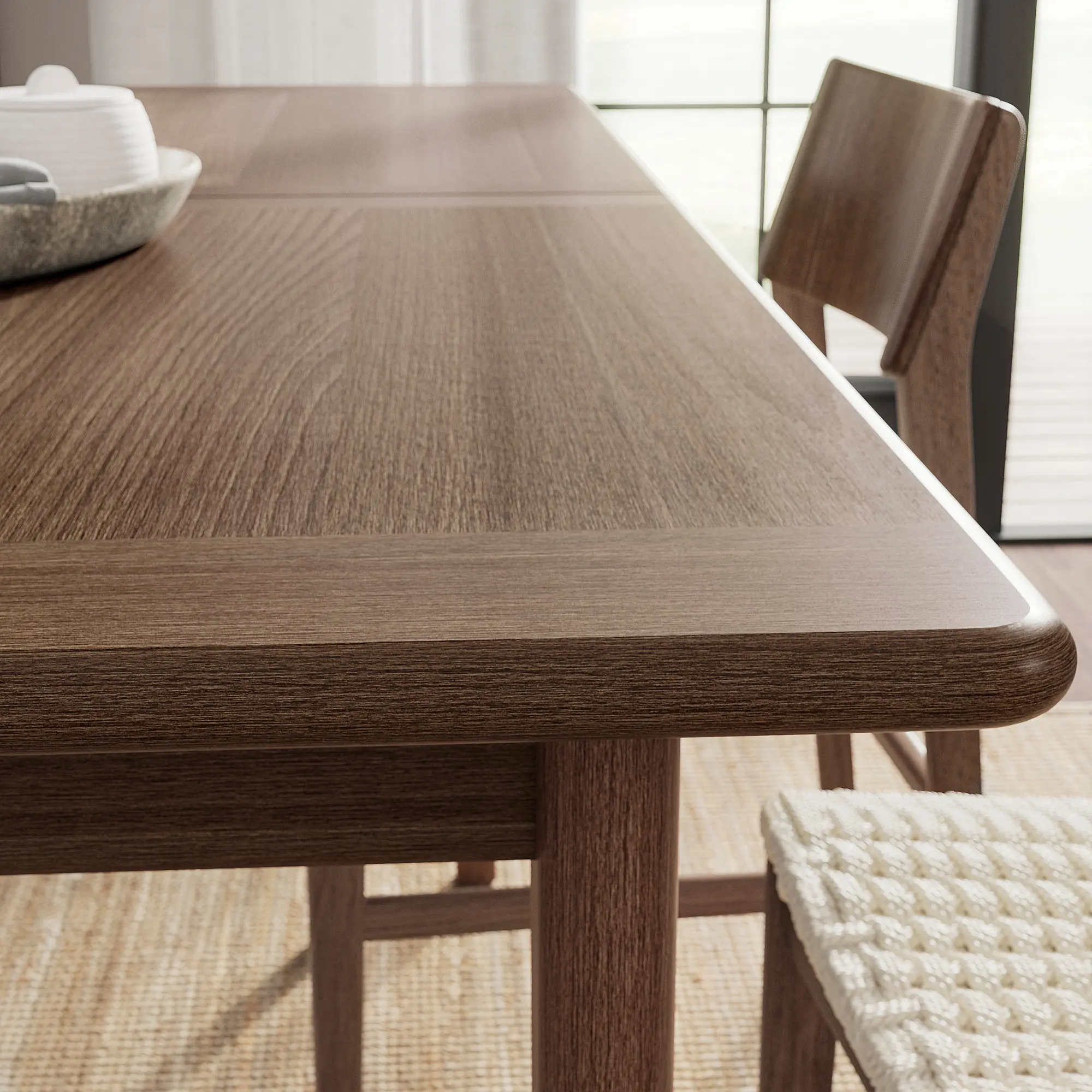 Комплект стол + 4 стула Ikea Skansnas/Stockholm 2025 150/205 (Коричневый) - 3