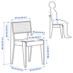 Комплект стол + 4 стула Ikea Stockholm 2025 (Дуб) Thumb