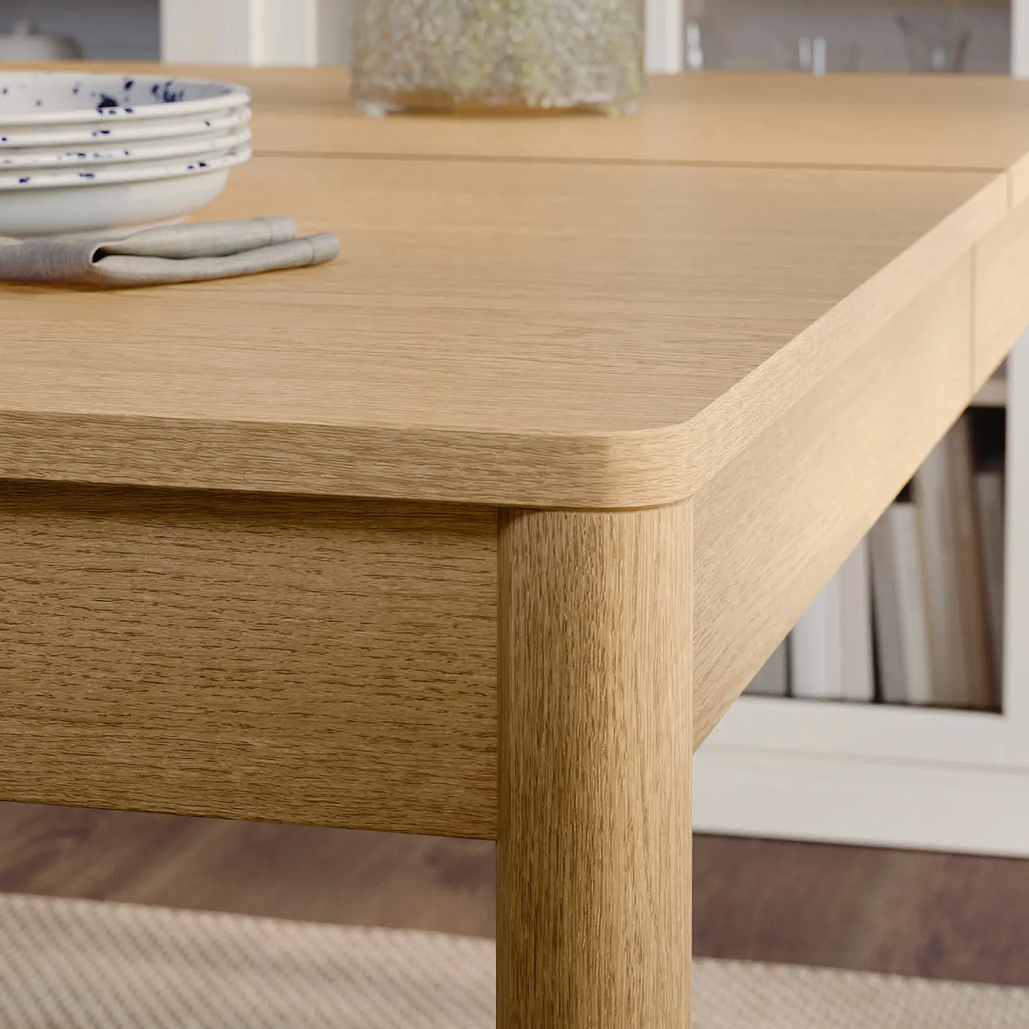 Комплект стол + 4 стула Ikea Tonstad/Fridtuna (Дуб/Светло-бежевый) - 3