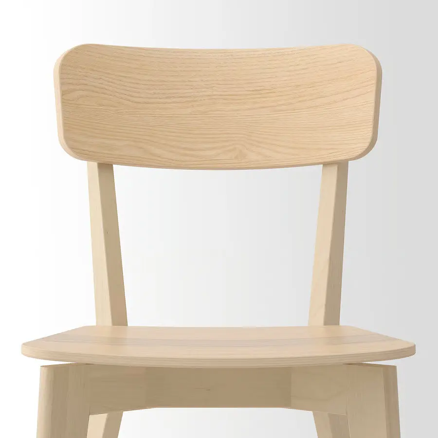 Комплект стол + 4 стула Ikea Tonstad/Lisabo 150x80 (Белый/Ясень) - 4
