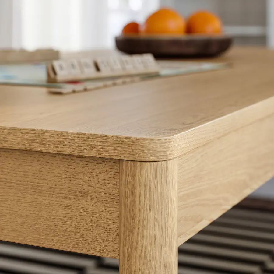 Комплект стол + 4 стула Ikea Tonstad/Nordmansskar/Tonerud 150x80 (Дуб/Серый) - 3