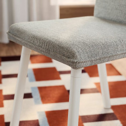 Комплект стол + 4 стула Ikea Tonstad/Viarp 140/196 (Белый/Бежево-коричневый) Thumb