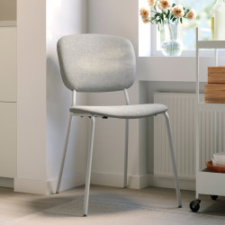Комплект стол + 4 стула Ikea Tonstad/Vihals/Tibbleby 150x80 (Белый/Серо-бежевый) Thumb