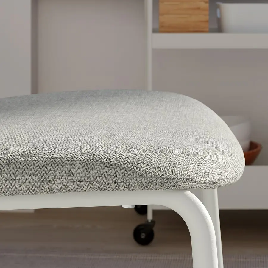 Комплект стол + 4 стула Ikea Tonstad/Vihals/Tibbleby 150x80 (Белый/Серо-бежевый) - 7