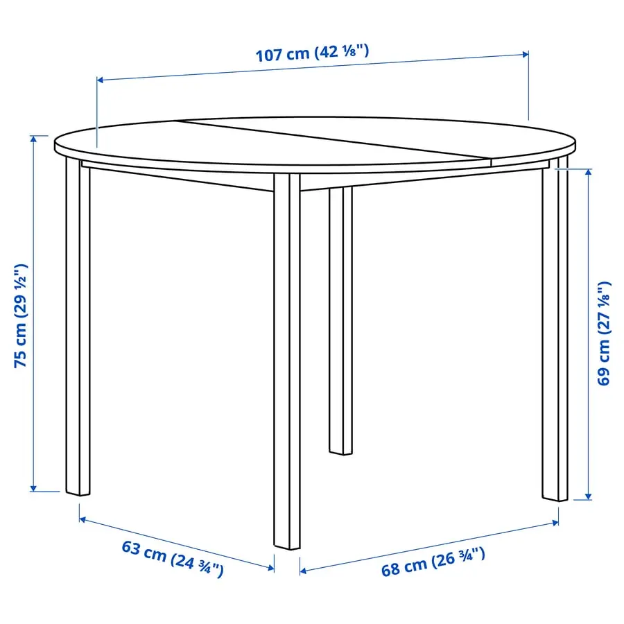 Комплект стол + 4 стула Ikea Vihals/Tibbleby 107 (Белый/Желтый) - 6