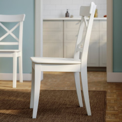 Set masa + 4 scaune Ikea Rosentorp 110/155 (Alb) Thumb