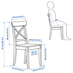 Set masa + 4 scaune Ikea Rosentorp 110/155 (Alb) Thumb