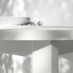 Set masa + 4 scaune Ikea Vihals/Tibbleby 107cm (Alb/Galben) Thumb