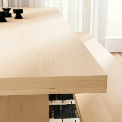 Комплект стол + 6 стула Ikea Bergshyttan/Stockholm 2025 240x93 (Береза/Темно-коричневый) Thumb