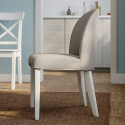 Комплект стол + 6 стула Ikea Rosentorp/Kilanda 160/215x110 (Белый/Светло-бежевый) Thumb