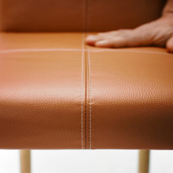 Set masa + 6 scaune Ikea Tonstad (Stejar/Maro-auriu) Thumb