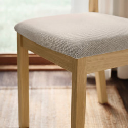 Set masa + 6 scaune Ikea Tonstad/Fridtuna (Stejar/Bej deschis) Thumb