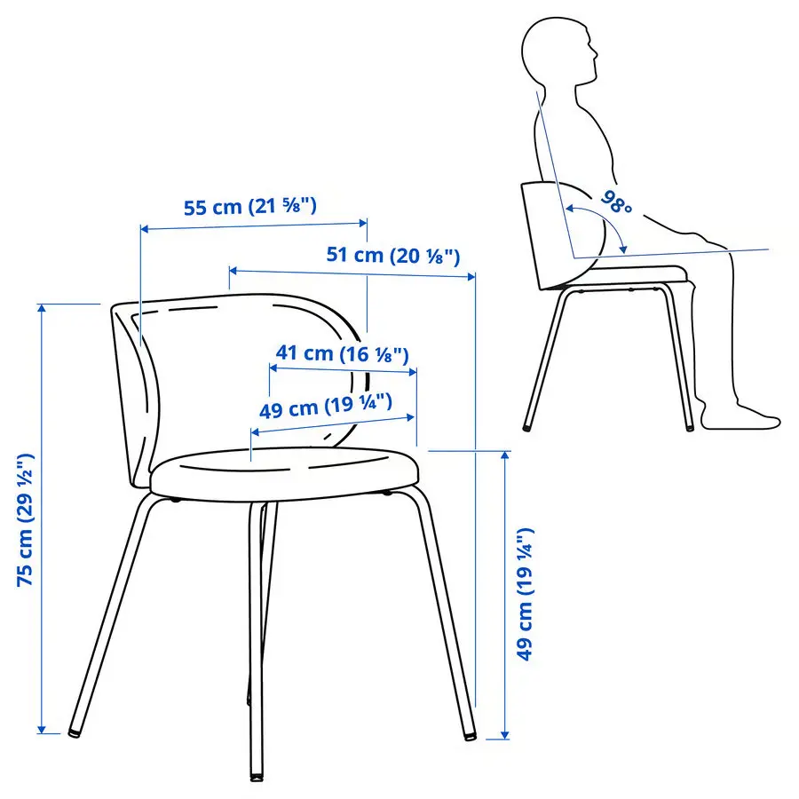 Комплект стол + 6 стула Ikea Tonstad/Krylbo/Tonerud 200x85 (Дуб/Светло-бежевый) - 7