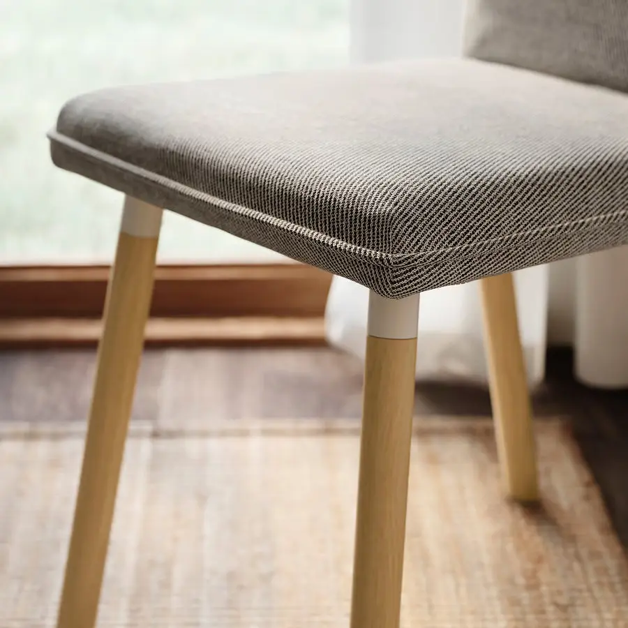 Set masa + 6 scaune Ikea Tonstad/Viarp (Stejar/Bej-maro) - 5