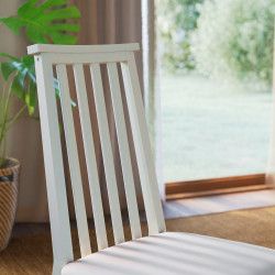 Комплект стол + 6 стульев Ikea Alhult/Kabusa 170/220x80 (Бежевый/Коричневый) Thumb