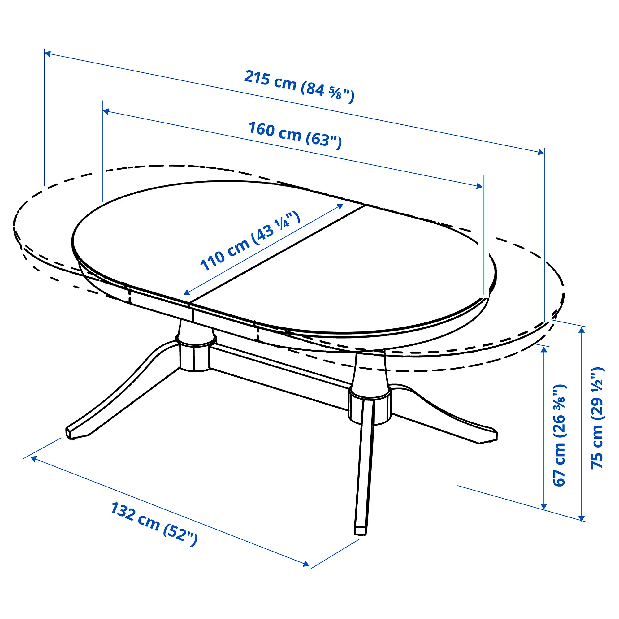 Комплект стол + 6 стульев Ikea Rosentorp (Белый) - 5