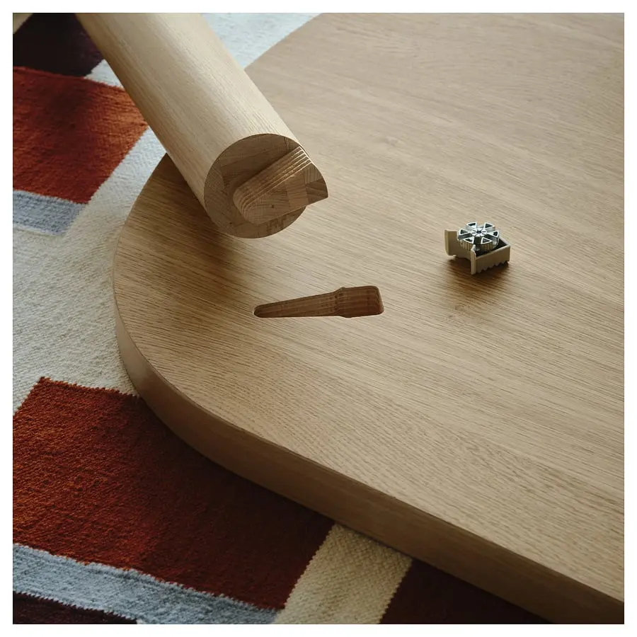Set masa + 6 scaune Ikea Stockholm 2025 230x90 (Stejar) - 3