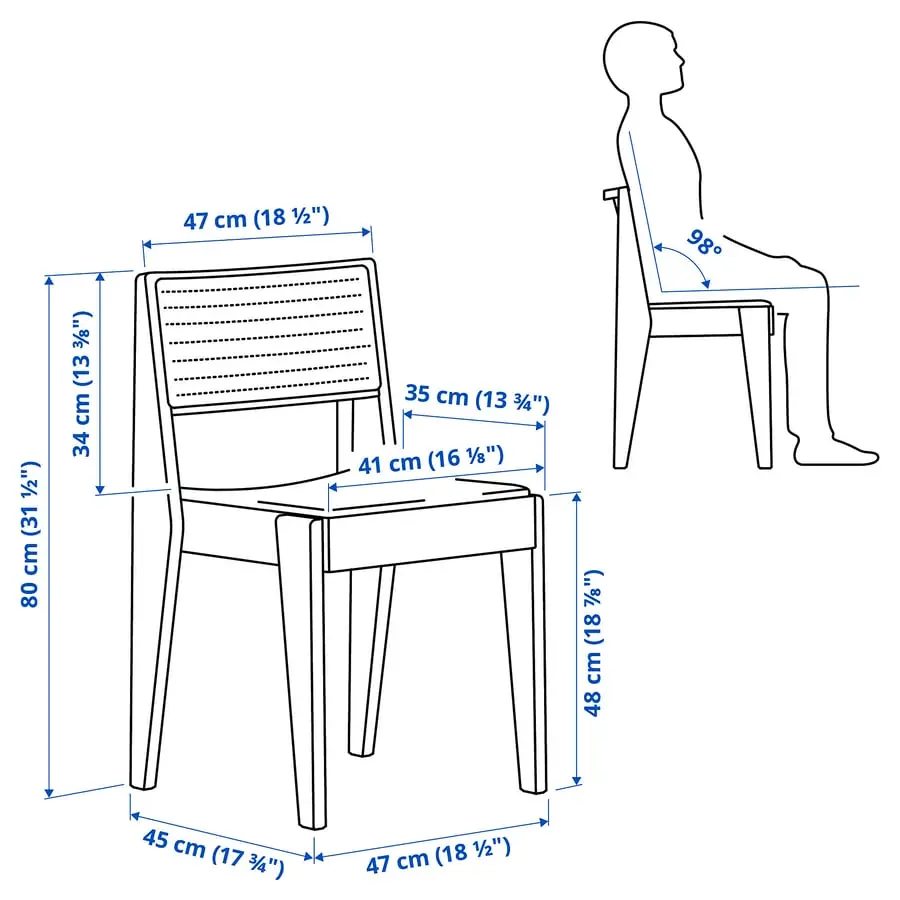 Set masa + 6 scaune Ikea Stockholm 2025 230x90 (Stejar) - 9