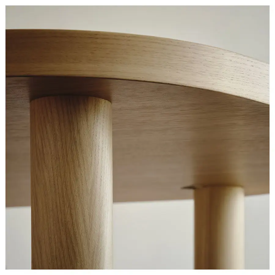Set masa + 6 scaune Ikea Stockholm 2025 230x90 (Stejar/Negru) - 4