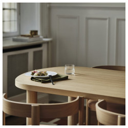 Комплект стол + 6 стульев Ikea Stockholm 2025 кожа (Дуб) Thumb