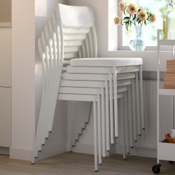 Set masa + 6 scaune Ikea Vihals 120/180x74 (Alb) Thumb