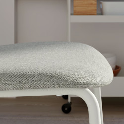 Set masa + 6 scaune Ikea Vihals/Tibbleby 120/180x74 (Alb/Bej-gri) Thumb