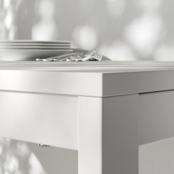 Set masa + 6 scaune Ikea Vihals/Tibbleby 120/180x74 (Alb/Galben) Thumb