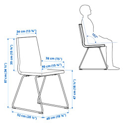 Set masa scaune Ikea Alhult/Lillanas/Gunnared 170/220x80 1+6 (Maro/Gri inchis) Thumb