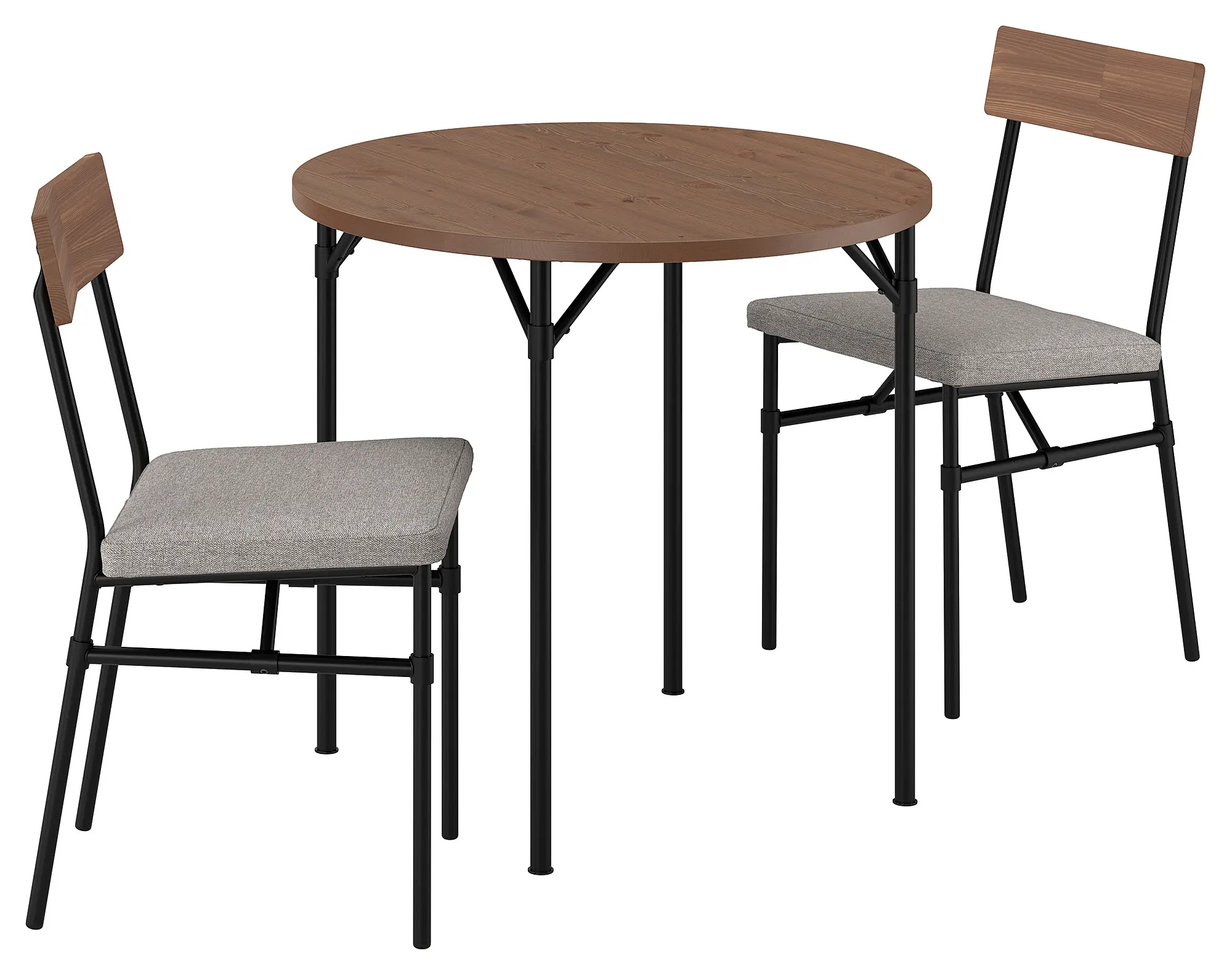 Set masa scaune Ikea Grotan/Tibbleby 80 1+2 (Maro/Bej inchis)