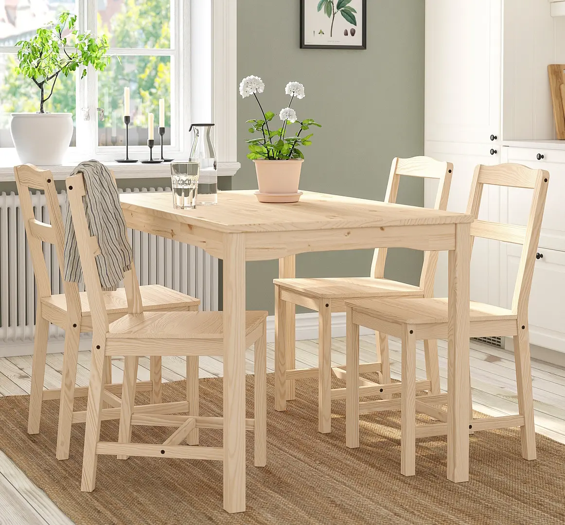 Set masa scaune Ikea Hagernas 1+4 (Pin)