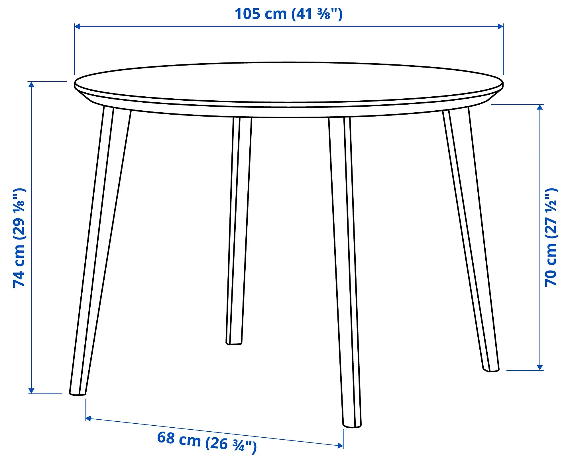 Set masa scaune Ikea Lisabo/Lyckan 105 1+4 (Frasin/Galben)