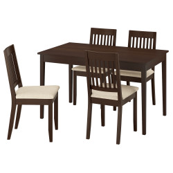 Set masa scaune Ikea Nasinge/Kilanda 130/190x80 1+4 (Maro/Bej deschis) Thumb