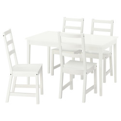 Set masa scaune Ikea Nasinge/Nordviken 130/190x80 1+4 (Alb) Thumb