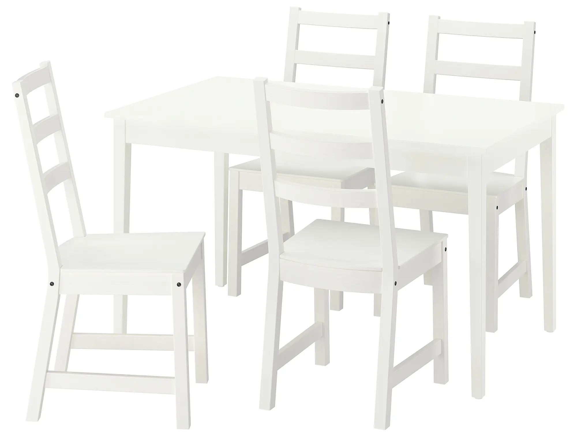 Set masa scaune Ikea Nasinge/Nordviken 130x80 1+4 (Alb)