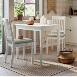 Set masa scaune Ikea Nasinge/Tibbleby 80x60 1+2 (Alb/Bej-gri)