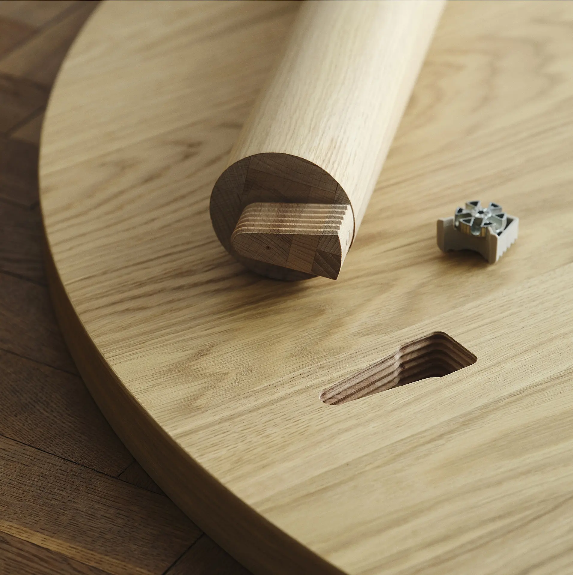 Set masa scaune Ikea Stockholm 2025 115 1+4 (Furnir stejar)