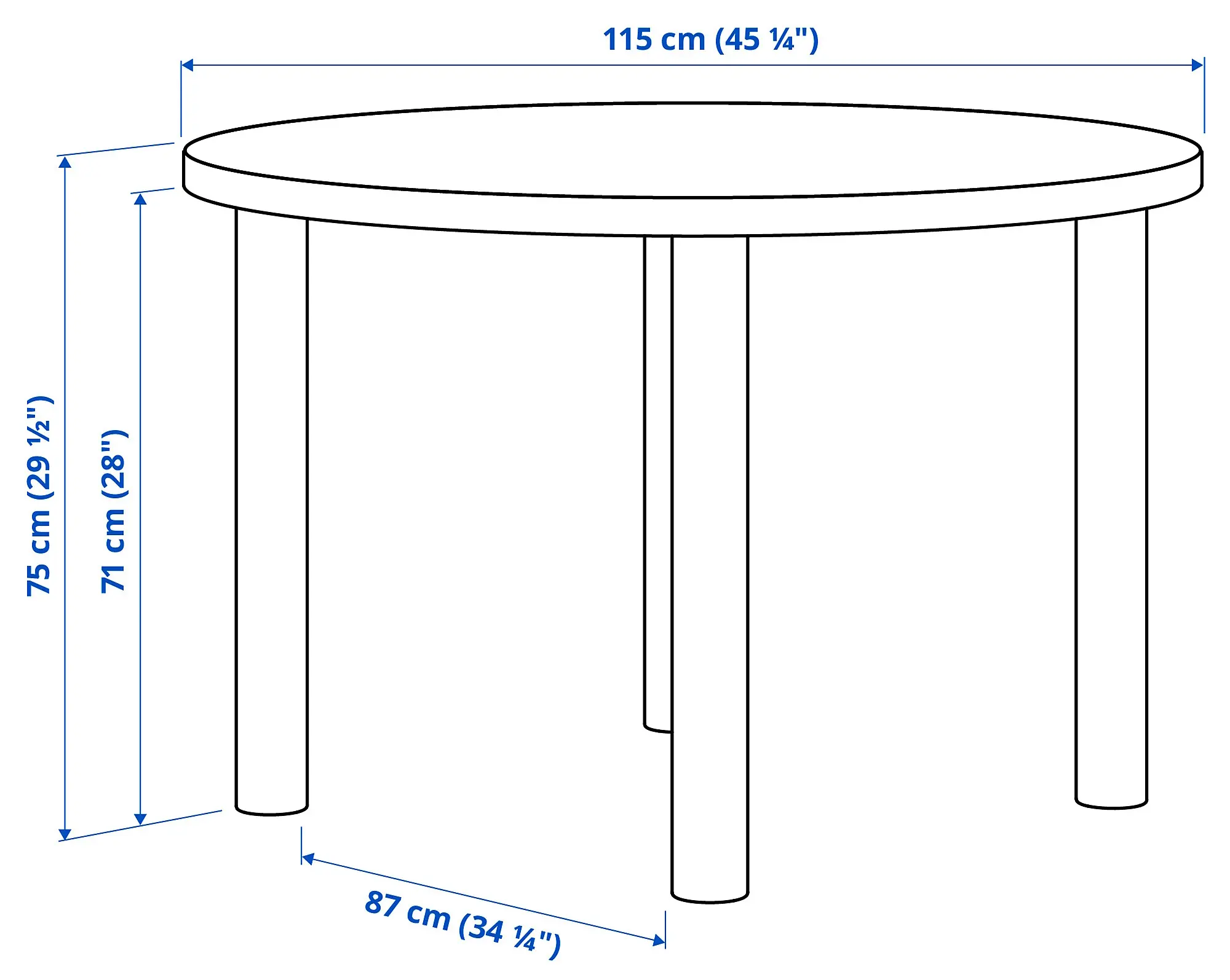 Set masa scaune Ikea Stockholm 2025 115 1+4 (Furnir stejar)