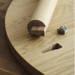 Set masa scaune Ikea Stockholm 2025 115 1+4 (Furnir stejar/Maro) Thumb