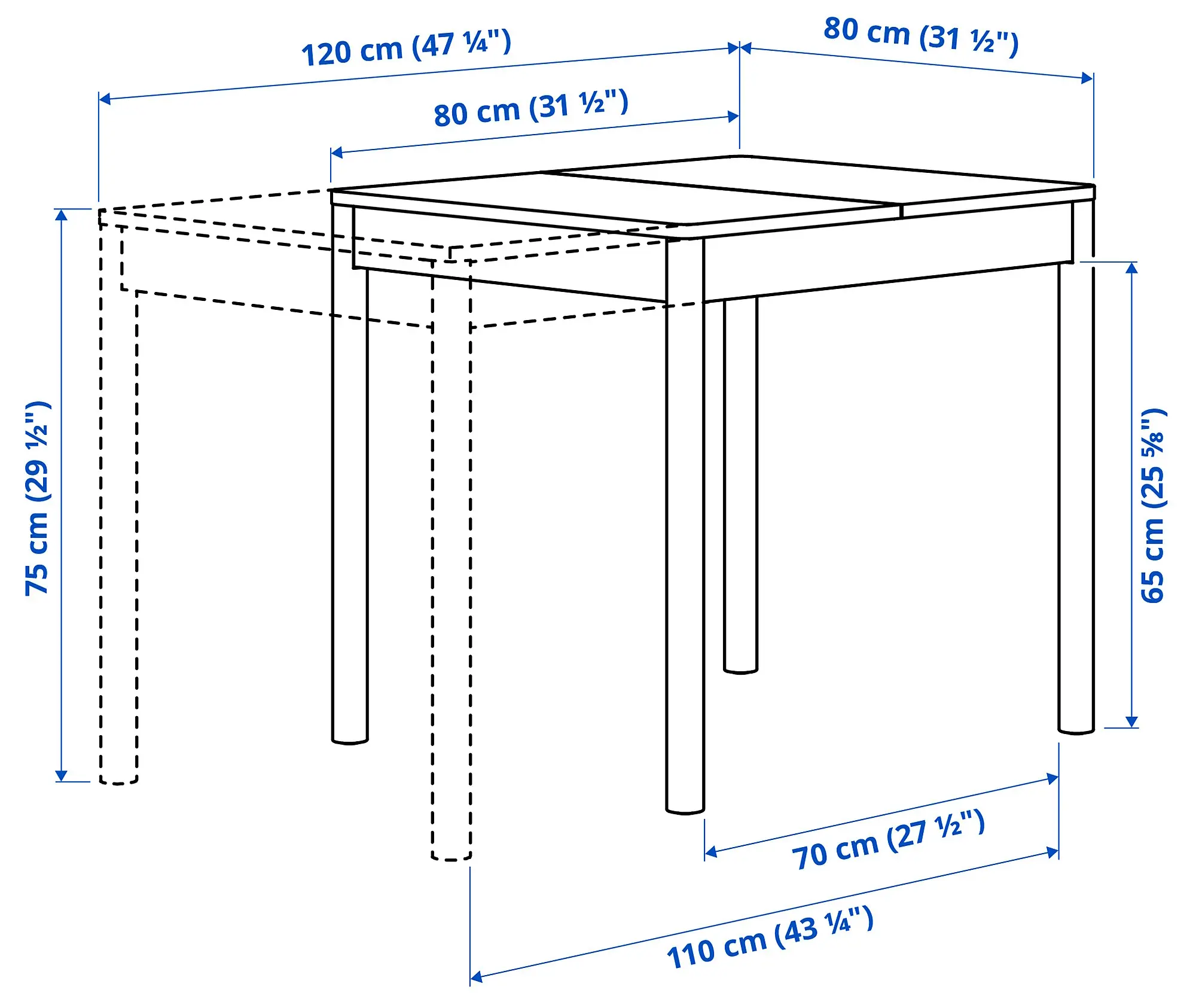 Set masa scaune Ikea Tonstad/Krylbo/Tonerud 80/120x70 1+2 (Furnir stejar/Bej inchis)