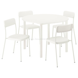 Set masa scaune Ikea Vihals 107 1+4 (Alb)