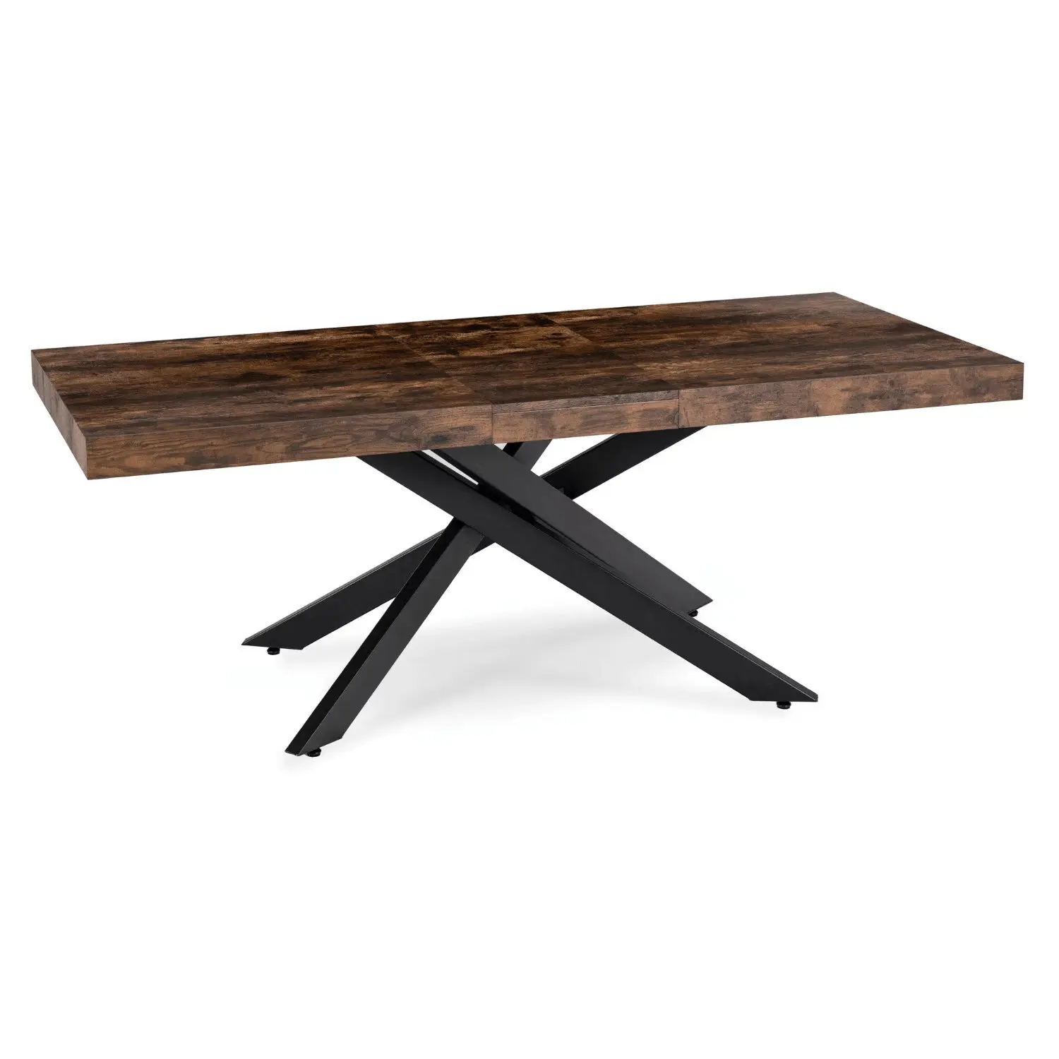 Set masa + 4 scaune Mebel Elite Hampton 160-240/Bresso (Rustic Oak/Black) - 8