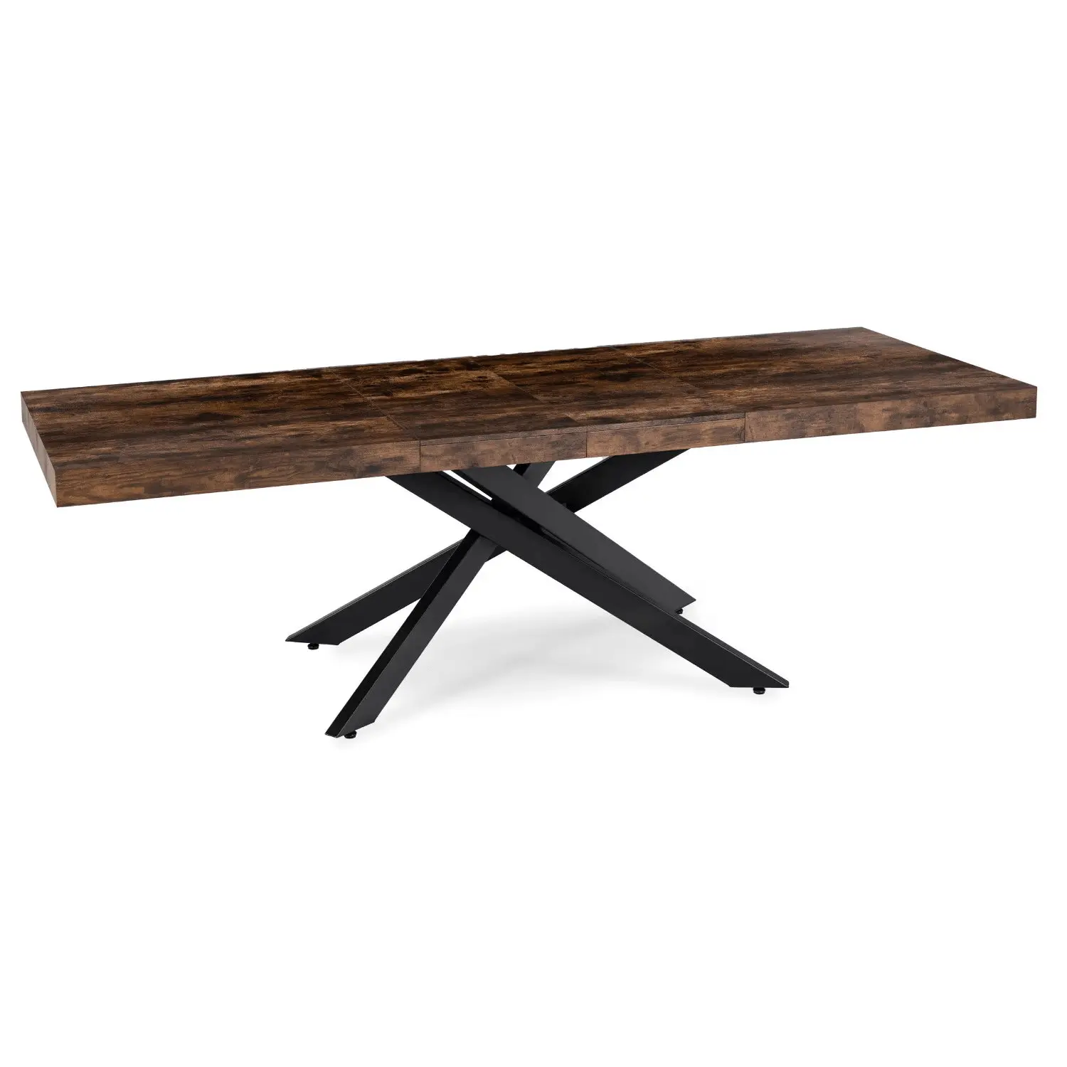 Set masa + 4 scaune Mebel Elite Hampton 160-240/Bresso (Rustic Oak/Black) - 9