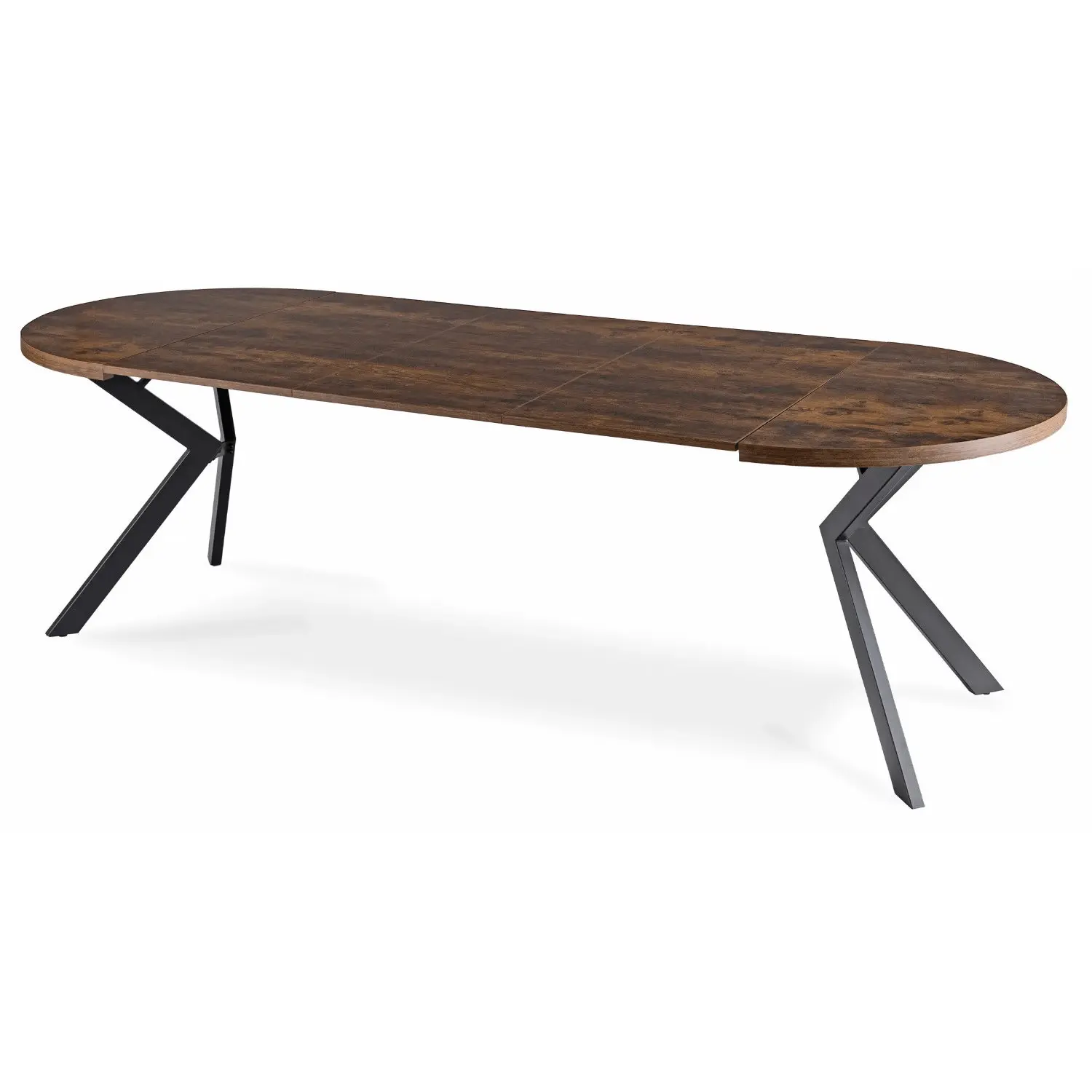 Set masa + 4 scaune Mebel Elite Lukas 100-250/Rick (Rustic Oak/Brown) - 9