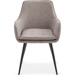 Обеденный набор 1+4 Mebel Elite Alicante 160/200 Edrick (Black/Walnut/Brown) Thumb