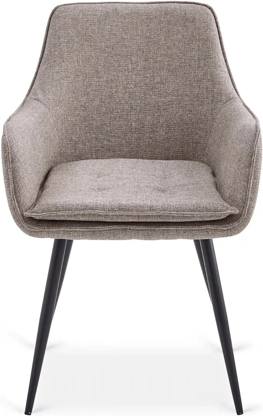 Обеденный набор 1+4 Mebel Elite Alicante 160/200 Edrick (Black/Walnut/Brown) - 5