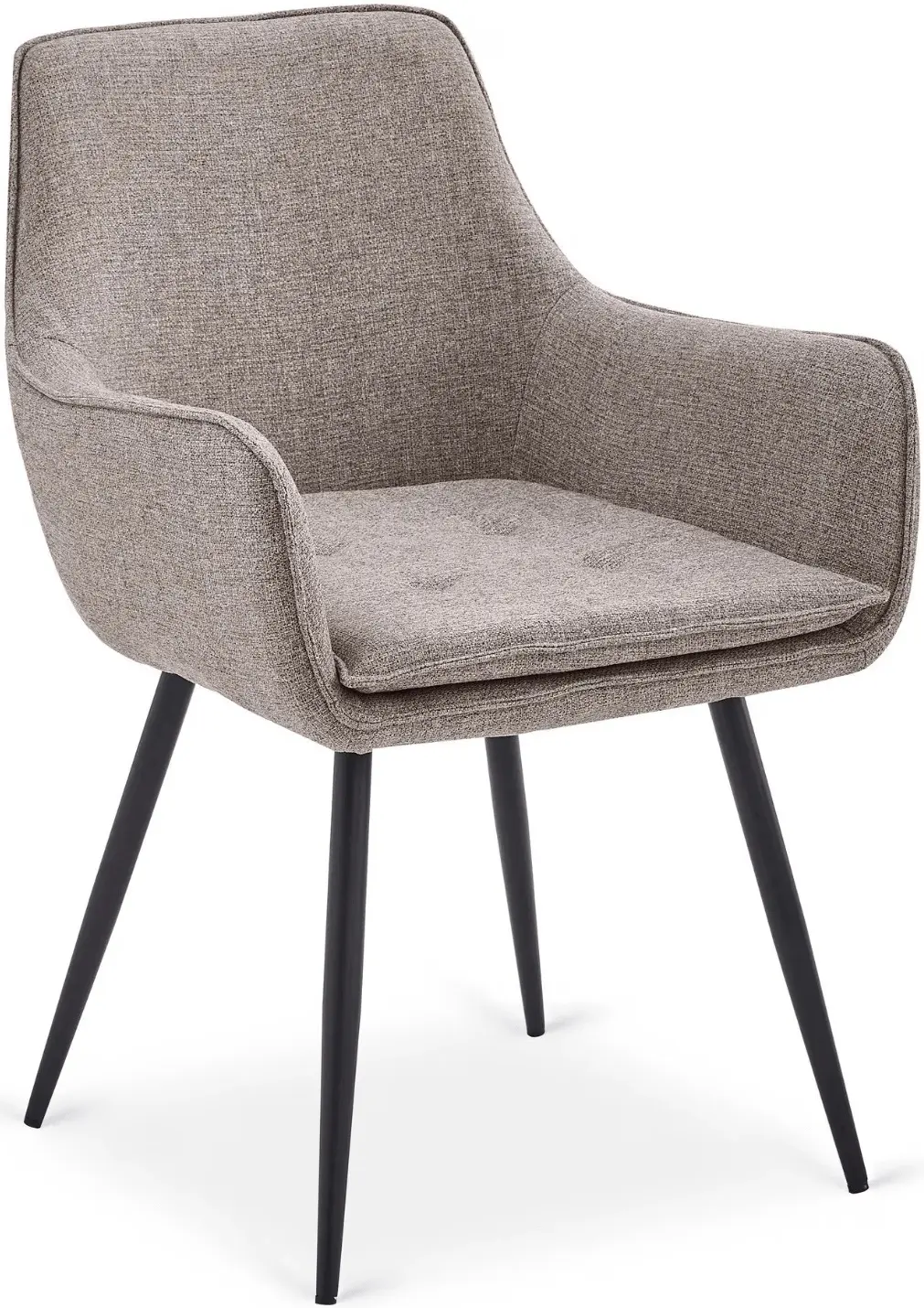 Обеденный набор 1+4 Mebel Elite Alicante 160/200 Edrick (Black/Walnut/Brown) - 6