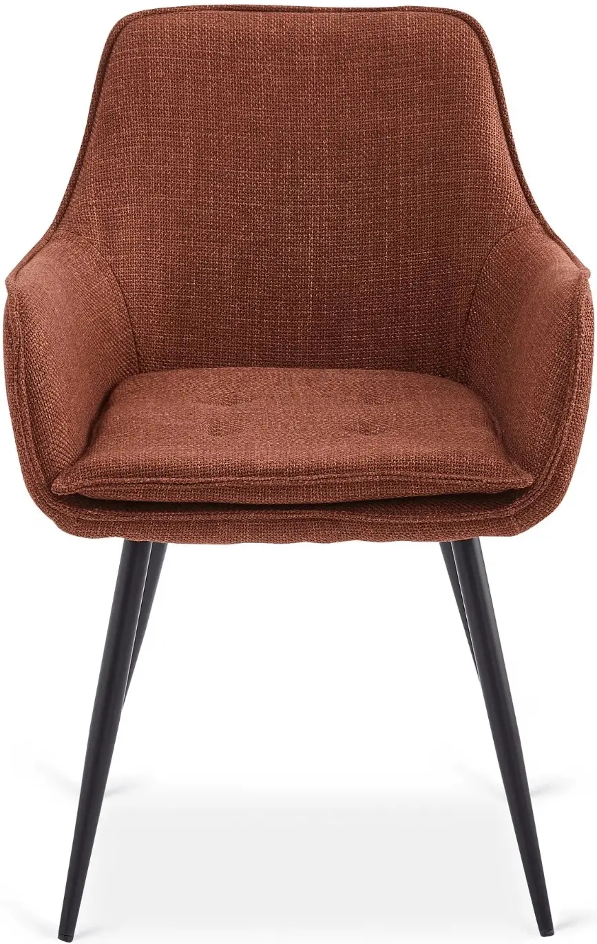 Обеденный набор 1+4 Mebel Elite Alicante 160/200 Edrick (Black/Walnut/Rude) - 5