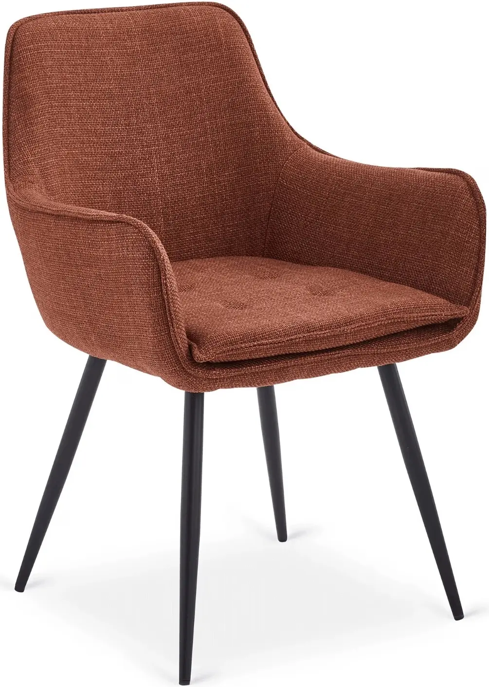Обеденный набор 1+4 Mebel Elite Alicante 160/200 Edrick (Black/Walnut/Rude) - 6