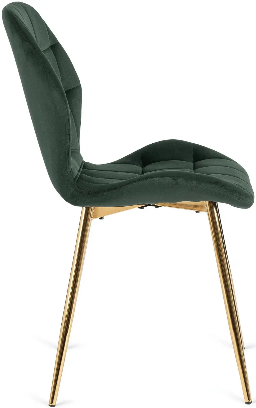 Обеденный набор 1+4 Mebel Elite Bali 100 Lucky (White Marble/Gold/Green) - 8
