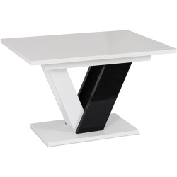 Обеденный набор 1+4 Mebel Elite Clark 120/160 Lucky (White/Black/Dark Blue) Thumb